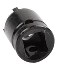 4 Prong Angle Grinder Socket Wrench 18Mm Disc Change Tool; black alloy socket for 18mm nut with interlocking claws.