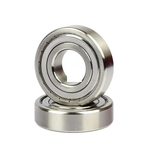 Heavy Duty 440C Stainless Steel Deep Groove Ball Bearings 6000 Series stacked showing Z sealed unit design for smooth operation.