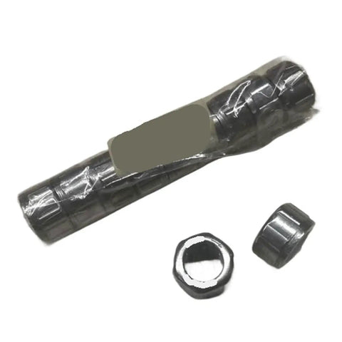 Top Shelf 100 Piece Assorted One Way Clutch Needle Roller Bearings For Fishing Reels And Auto Transmissions set showing a bundle and loose bearings.