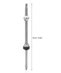 Heavy Duty Stainless Steel Double Head Screws Set Of 4 Wind And Earthquake Proof Solar Bracket Bolts, 25cm long.