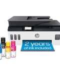 Wireless All-In-One Printer With Refillable Ink Tanks, 2 Years Of Ink Included, No-Fuss Auto Document Feeder, Mobile Print, Scan, Copy, Fax.