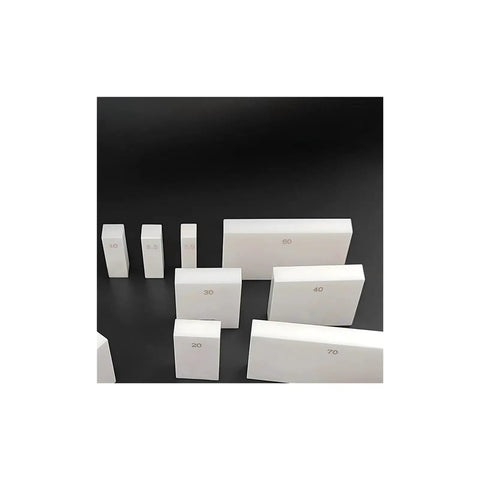 Bullseye Precision 87 Piece Ceramic Rectangular Gauge Block Set showcasing various sizes for precise calibration.