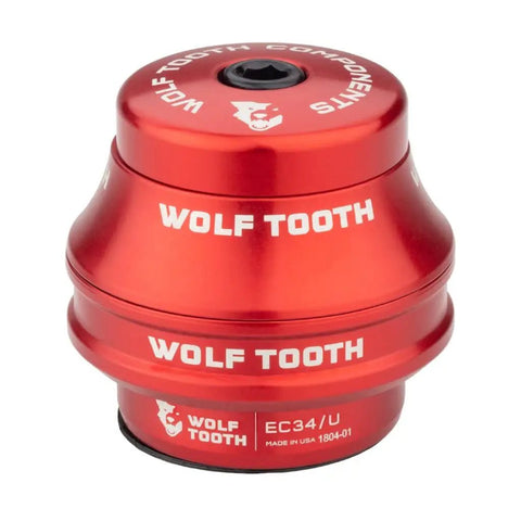 Rock Hard EC34 30 Bicycle Lower External Cup Headset Blue Engineered With Heavy Duty Seals For Snappy Steering And Gnarly Trail Shredding Built To Last Through Anything in red color.