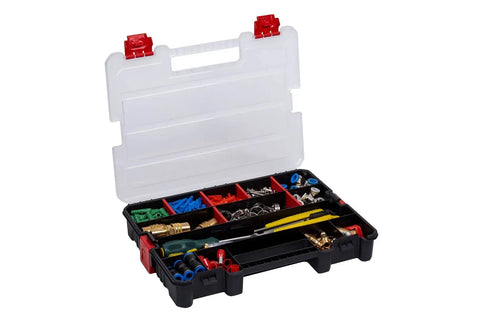 7 Pack Organizer Set With Removable Dividers And Multi Size Storage Boxes For Hardware Screws Craft Beads And Small Parts Case System