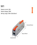 Premium Tool Free Push In Wire Splitter Kit Solid Stranded Copper Quick Home Electrical Wiring Led Lights Zero Fuss No Tools Crimpers Safe Diy Work Includes 10 Pack 12 28 Awg Flame Retardant Pa66 Housing Perfect For Everyday Use M1 32A 250V 0.08-2.5(4.0)mm² connector