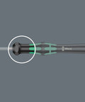 Micro Hex Screwdriver For Electronics With Kraftform Micro Handle Slick Anti Roll Swivel Cap Black Point Tip Hex Plus Socket Compatibility 0.9 X 40 Mm close-up
