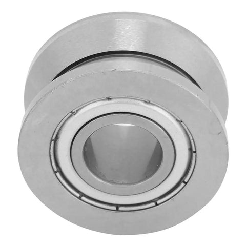 Rock Solid V Groove Track Roller Guide Sealed Ball Bearing 41ZZ 15x41x20mm showing stainless steel construction for precise motion.