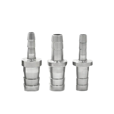 One Piece Variable Diameter Pagoda Straight Joint Hose Fittings 4mm To 60mm Adjustable Butt Connector For DIY Projects Garden Irrigation And Plumbing Applications, three metal hose fittings