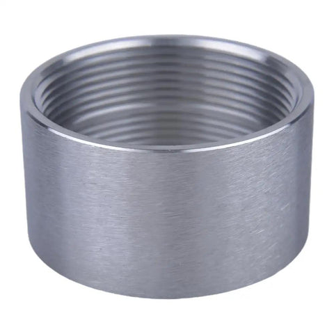 Stainless Steel 304 Weld On Bung Fitting 2 Inch NPT Female Thread Two Pack Heavy Duty Pipe Coupling for Fuel Plumbing Gas Refrigeration and Vacuum Systems