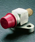 T Series LDPE Dust Plugs in metal fitting, red cap, protects against dust and moisture, MIL-SPEC SAE compatibility, pack of 100 by Caplugs