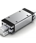 Extended SLS ball slider for linear guide systems, single block (1 pc) fits Bosch Rexroth parts; side view of metallic slider block.