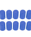 Blue Silicone Vacuum Hose Caps 16mm Inner Diameter 10 Pack Universal Car Intake And Vent Hose End Plugs Durable Silicone Covers