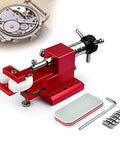 Kickass Watch Repair Kit Featuring Rotational Case Opener And Quick Battery Press For No Sweat Bench Setup and Foolproof Timepiece Fixes On Any Gear You Handle Daily, red case opener tool.