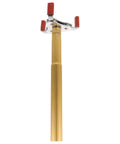 Ergonomic Smoke Transducer Removal Tool With 11 Point 8 Inch Extension Handle, gold and chrome design for easy sensor swaps.