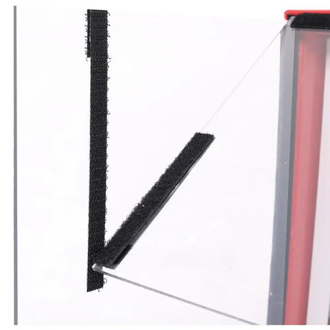 Velcro detail on Beastly Benchtop Dust Collector With 725 CFM Air Filtration, HEPA Filter, Variable Speed Fans, And Dual 110V Outlets