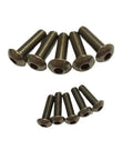 Top Tier Titanium Grade 2 Hex Socket Bolts And Button Head Cap Screws, ISO 7380 Certified M6 x 35mm fasteners, assorted sizes.