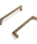 Antique Brass Cabinet Pulls 5 Inch Hole Centers 128mm Zinc Alloy Handles For Dresser Wardrobe Cupboard Retro Style 6 Pack