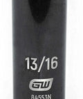 Close-up of a 13/16 inch socket from the Deep Half Inch Drive Impact Socket Set 6 Point SAE 19 Piece Off Corner Loading Design