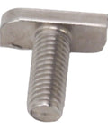 A2 70 Stainless Steel M8 Hammer Head Screw showing full thread design, ideal for securing solar panels outdoors, 15 pack.