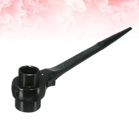 Durable Pointed Tail Ratchet Socket Wrench For Nuts And Bolts In Tight Squeezes Mini Adjustable Mechanic Kit view showing long pointed design.