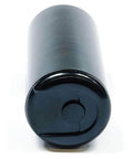 Single motor run capacitor replacement for HVAC and industrial AC motors, 440 VAC rated, metalized film, terminal view