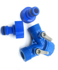 30 Pack 2 Way Water Valve Garden Hose Connector For G Three Quarter Inch Pipe Plastic Fittings