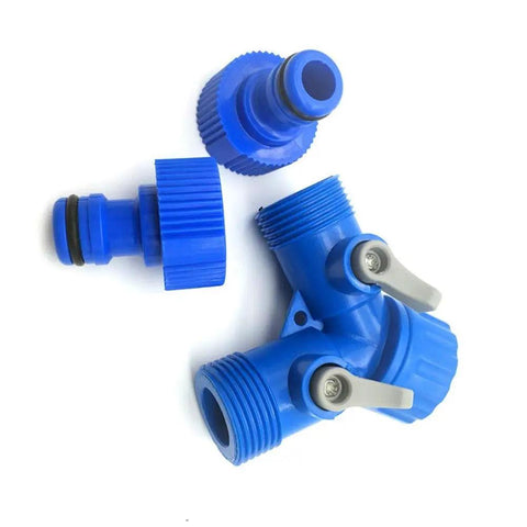 30 Pack 2 Way Water Valve Garden Hose Connector For G Three Quarter Inch Pipe Plastic Fittings