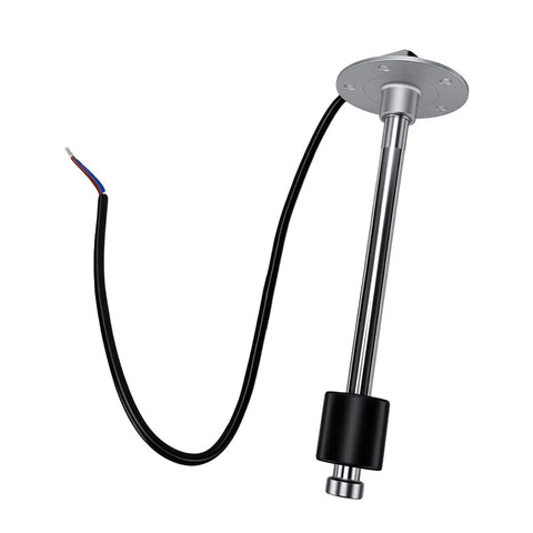 Universal Fuel And Water Level Sending Unit Gauge Kit With Ultra High Resolution Sensor and clear 7 inch digital display, stainless steel sensor.