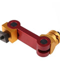 Built Tough Cnc Mill Machine Positioner Precision Work Stop Locator in red and gold metal finish for precise machining setups.