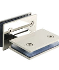 Premium Rock Solid 2 Pack Heavy Duty Glass Door Hinges Slick Swing Operation 304 Stainless Steel frameless hinge detail