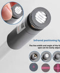 Plug And Play USB Laser Alignment Light With Slick Magnetic Mount For Sewing And Craft Cutting showing adjustable lens detail.