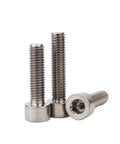 Pure Titanium Grade 2 Hex Socket Cap Screws M4 Featuring Din 912, lightweight and corrosion-resistant fasteners.
