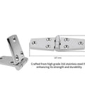 Heavy Duty Ball Bearing Door Hinges Featuring Mirror Polish Finish And Six Hole Cast Strap For Smooth Indoor Outdoor Operation Built Tough To Handle Everyday Use