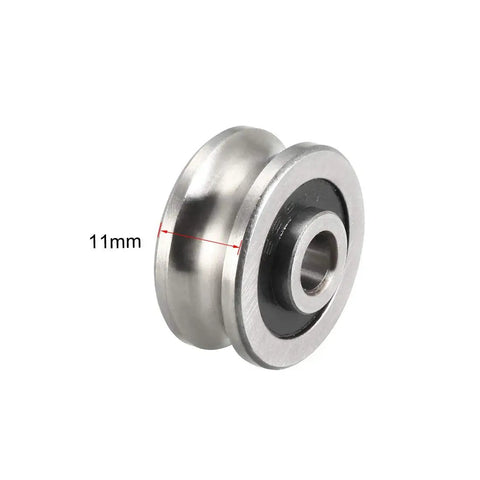 SG20 U Groove Track Guide Bearing Featuring Hella Smooth Pulley Wheel Rollers For Linear Motion Systems Drop In Ready Industrial Slider Rail Hardware Built For Quick Swap Assembly Projects, 11mm width