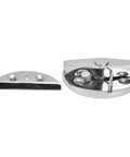 316 Stainless Steel Round Turn Button Latch Heavy Duty Marine Boat Hatch Corrosion Resistant For Access Doors And Fishing Tackle Units Stays Tight Like A Drum On Your Rig - close up view of latch components.