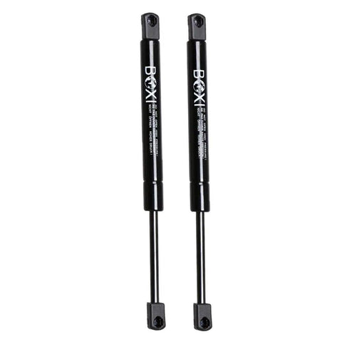 2 Pack Rear Trunk Lift Supports For Chrysler Sebring 1996 1997 gas struts, black metal rods designed for trunk lid replacement.