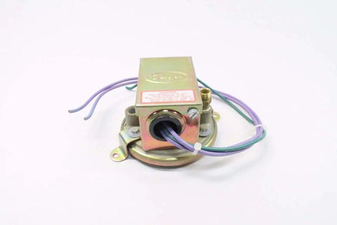 Rugged Heavy Duty Low Differential Pressure Switch Rated At Forty Five Inch Water Column And Four Eighty Vac With Fifteen Amp Output, front view with wires.