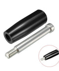 Revolving Handwheel For Milling Machines And Lathes With Black Handle And M8 Male Threaded Stem 14mm Thread Length 22mm Grip 61mm Handle