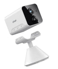 Wireless Outdoor Security Camera With Spotlight And Siren, 2K Color Night Vision And 2 Way Audio shown with mount