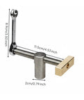 Desktop Vise Clamp For Workbench Boss Bench Dog Ratchet Clamp CNC Machined Precision Tool 19mm Fit Stainless Steel With Brass Bits Built For Makers DIY Hobbyists And Carpenters, 8.9cm clamp