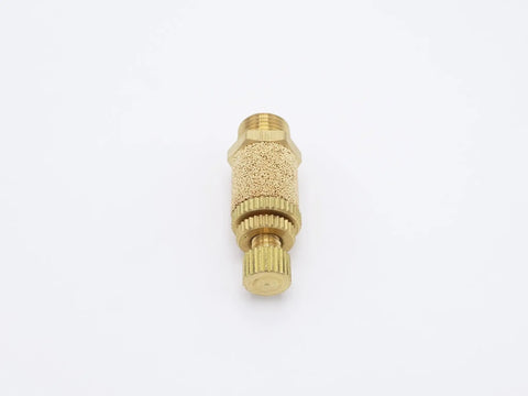 Heavy Duty Brass 1/8 Inch Male Npt Pneumatic Muffler Exhaust Throttle Air Filter for industrial machine noise reduction.