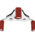 Pro Grade Smoke Transducer Remover Tool Head, silver aluminum with red grips for hassle-free sensor gripping and fast disassembly.