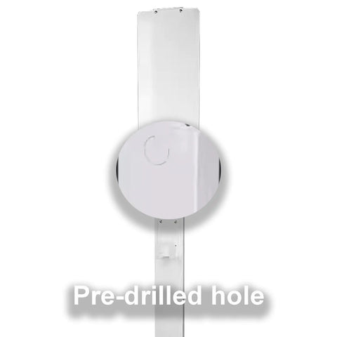Heavy-Duty EV Charger Holder And Cord Protector showing pre-drilled hole, designed for wall mounting and easy installation.