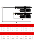 Pro Grade 400Mm Stroke Linear Actuator Delivering A Rock Solid 18000N Push Pull Thrust At 48V With Reliable IPX6 Waterproofing For Marine Boats Solar Trackers And Heavy Rig Lifting image with dimensions showing stroke lengths.