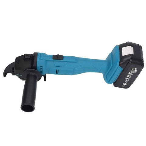 Badass 18V Brushless Cordless Angle Grinder With Rechargeable Lithium Battery featuring ergonomic handle for cutting and polishing.