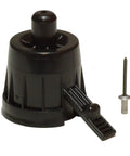 Replacement Post Bushings For Taper-Lock Posts Post Bottom Black Tough As Nails Marine Grade Swivel Bushing For Quick And Easy Installation In Taper-Lock System; black plastic bushing with pin