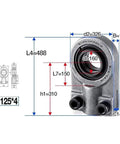 Workhorse Quality Hydraulic Cylinder Joint Bearings Radial Spherical Plain Bearing for Engine Maintenance GIHN-K160LO dimensions and design view