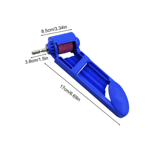 Rugged Cordless Angle Grinder Kit Delivers High Speed Cutting And Precision Smoothing With A Secure Anti Loosening Lock, blue grinding tool with roller.