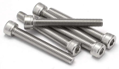 Stainless steel screws from 50 Piece Socket Head Cap Screw Set M6 X 20mm, 25mm, 30mm, 35mm, 40mm Stainless Steel 304 Bright Finish