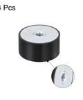 4 Piece Tough As Nails 40X20mm M8 Female Rubber Vibration Isolators black rubber shock mount with steel insert for stability.